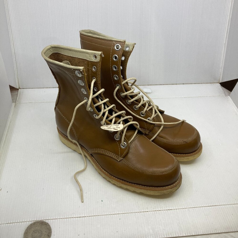 Vtg 1960 worker hipster rockabilly never worn moc mens boots sz 11 E